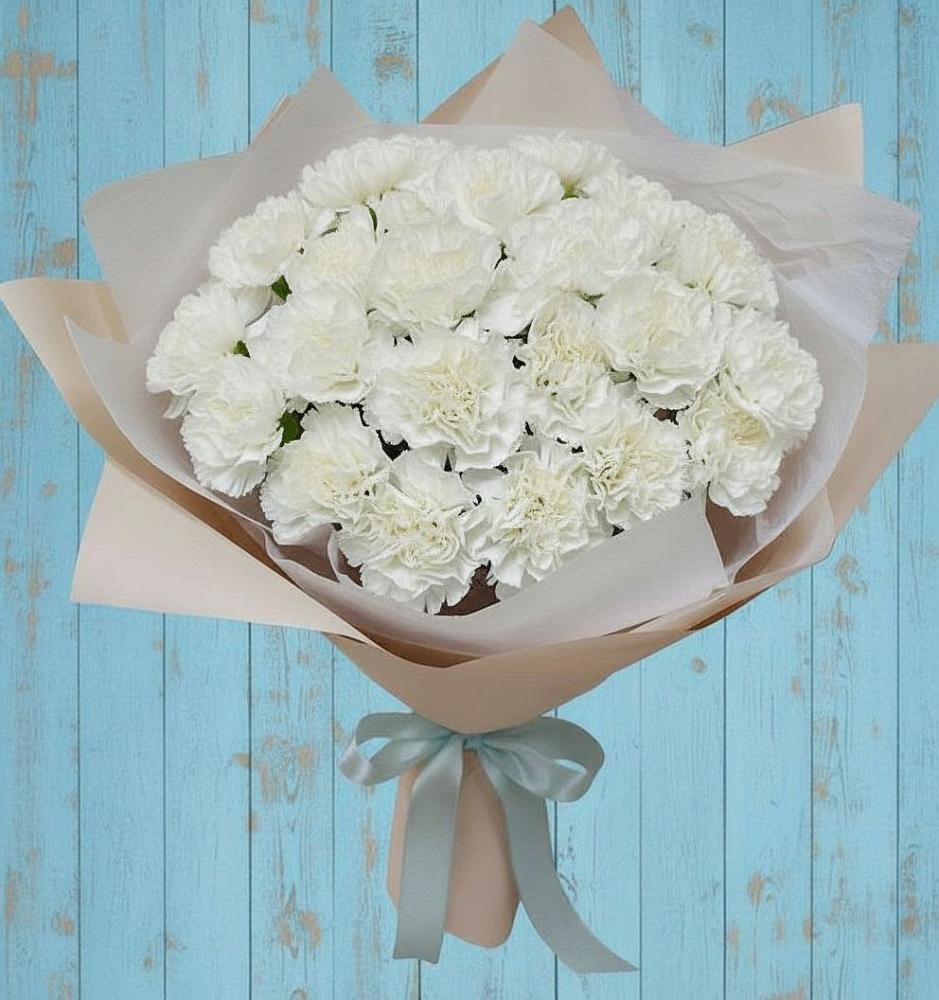 Букет цветов из: Гвоздики в Тээли