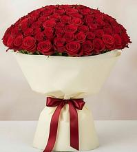 Букет 101 Красная роза Милано #REPLACE_PRED# Тээли
