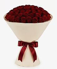Букет 101 Бордовая роза Блэк Бакарра в Тээли