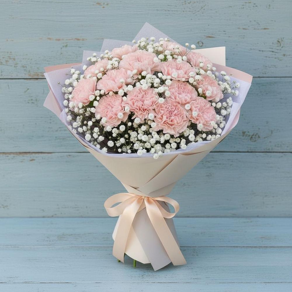 Букет цветов из: Гвоздики в Тээли