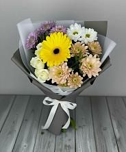 Букет цветов из:  Розы, Герберы и Хризантемы в Тээли