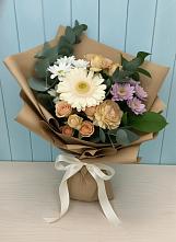 Букет цветов из:  Герберы и Хризантемы в Тээли