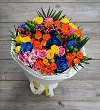 Букет цветов из:  Розы и Хризантемы в Тээли