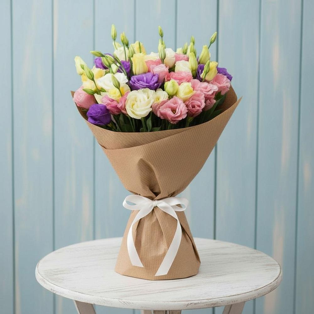 Букет цветов из: Лизиантусы в Тээли