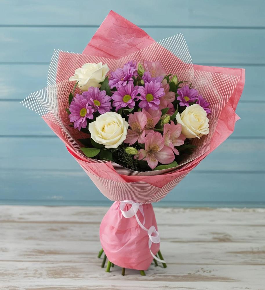 Букет цветов из: Герберы в Тээли