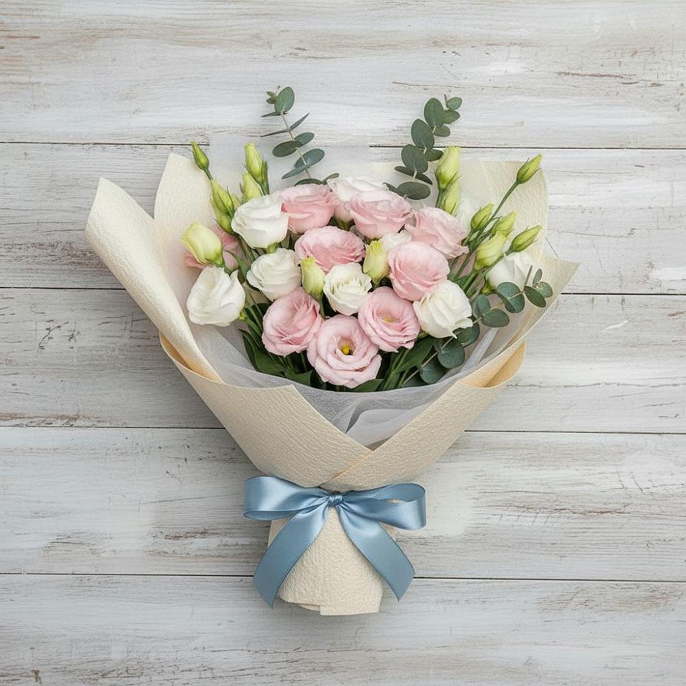 Букет цветов из: Лизиантусы в Тээли